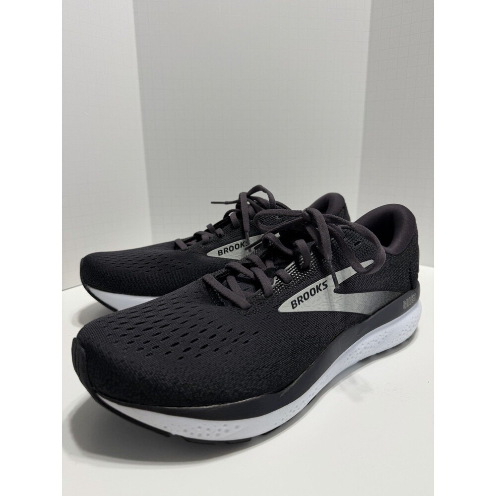 Brooks Ghost 16 Running Shoes Mens 12 Medium B Grey White Sneakers DNA Walking
